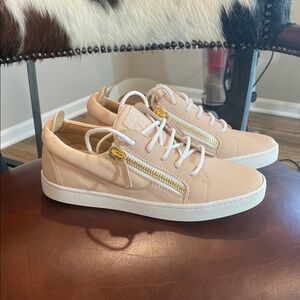 Giuseppe Zanotti Double Zipper London SidezUp Women's Sneakers in size 38